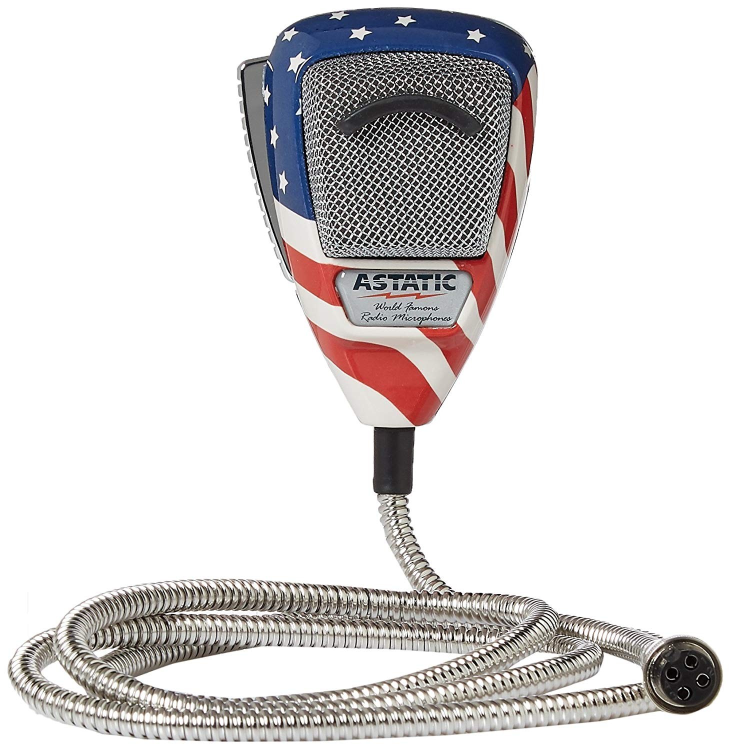 Astatic 636L Flag – Microfon cu Filtru Zgomot 4 Pini pentru CB și Radio